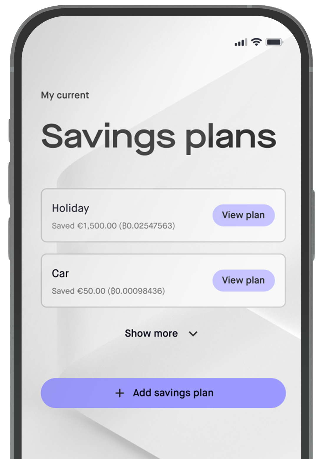 Savings app
